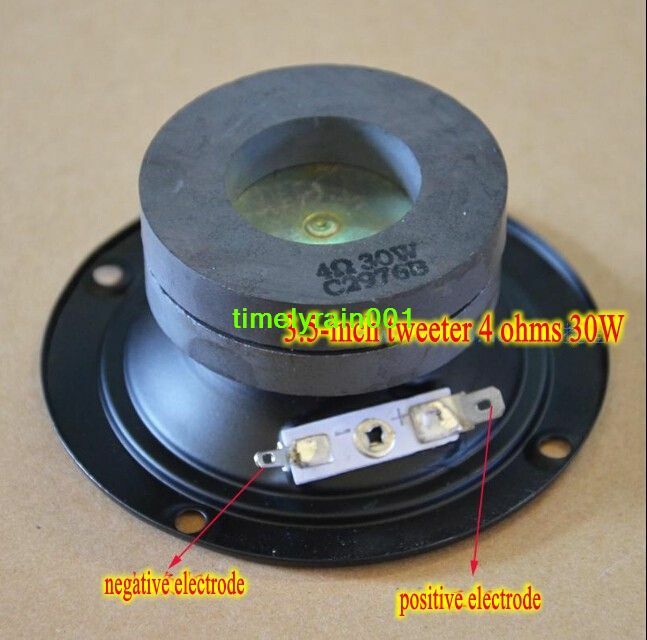 2pcs 3.5" inch 4Ohm 4Ω 30W tweeter Speaker Loudspeaker KTV Audio dual magnetic