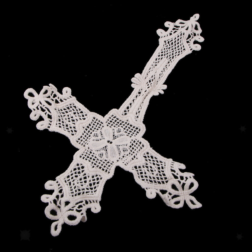 Corss Shape Embroidery Patch Applique DIY Clothing Wedding Dress Bag Decor