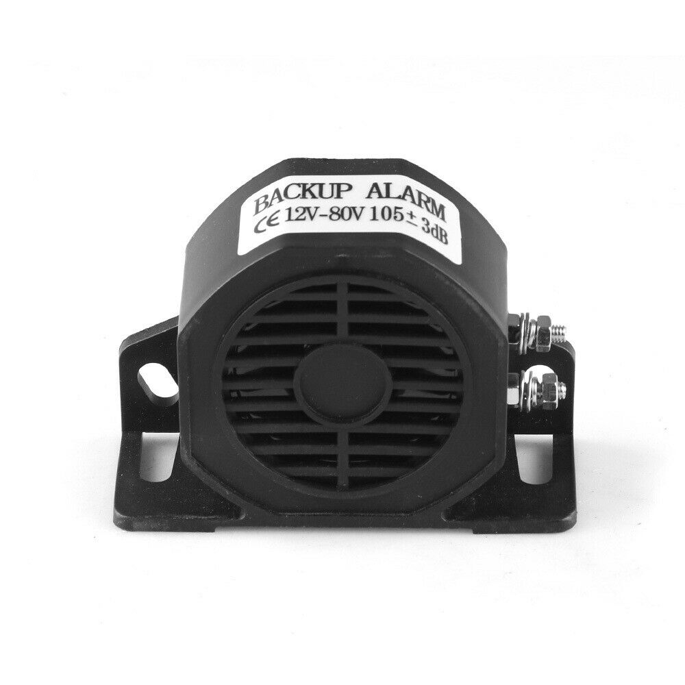 New 12-80V Reverse Buzzer Alarm Horn Beep Truck Caravan Car Back Up Beeper 105db