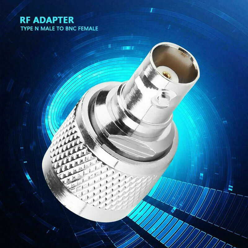 2pcs N Type Male To BNC Female RF Connector Adapter Test Converter 0--6Gh.l8