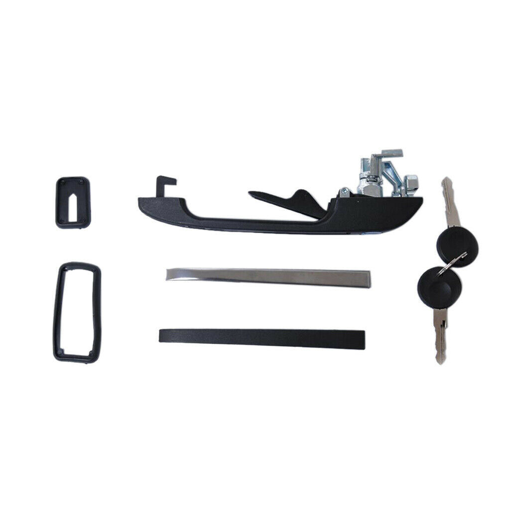 Front Left&Right Exterior Door Handle Kits for VW Golf Jetta MK1