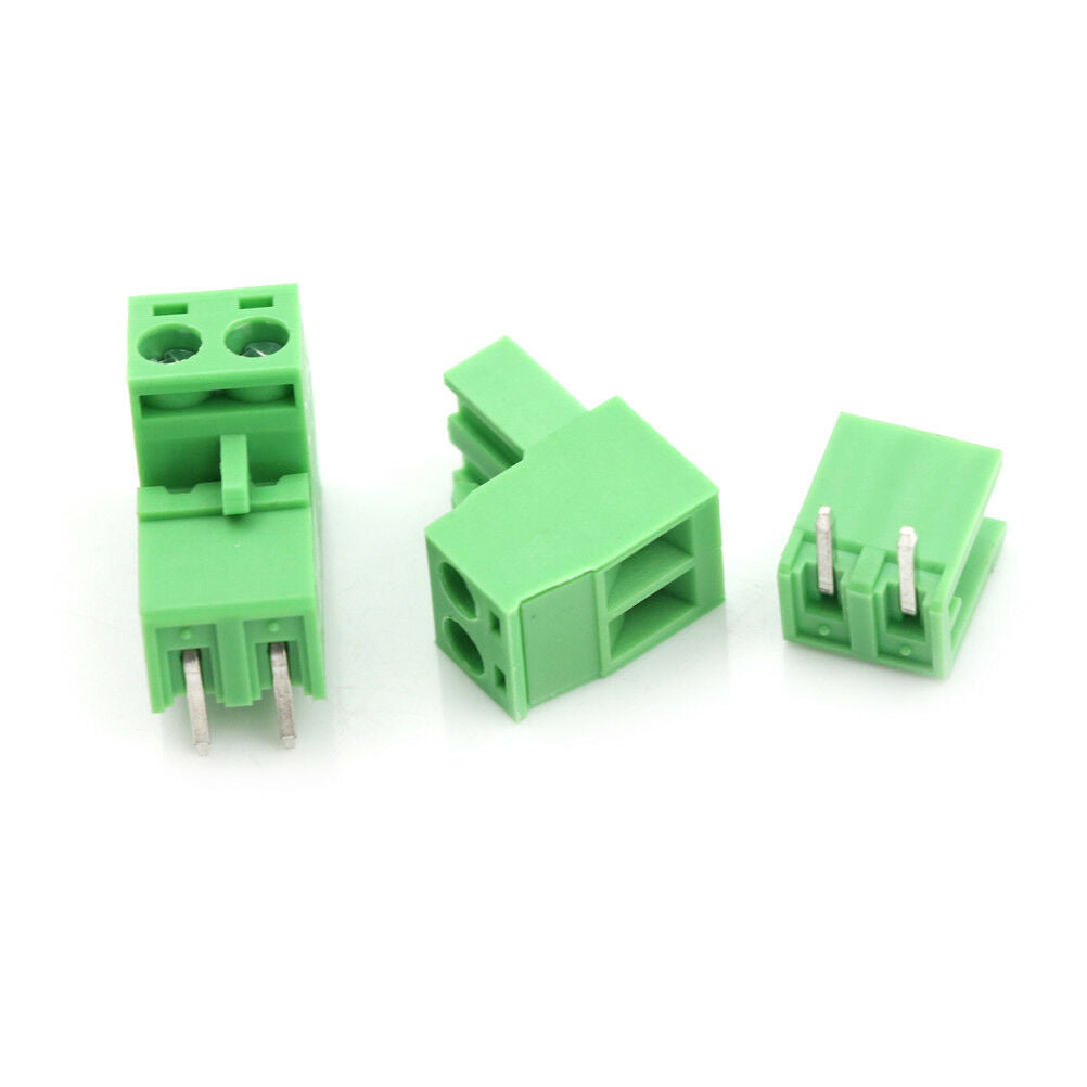 10pcs 5.08mm Pitch 2Pin Plug-in Screw PCB Terminal Block Connector Y laBACAIACA