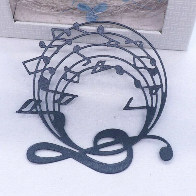 Music Note Bow Metal Cutting Dies Stencil Embossing DIY Scrapbooking Card.l8
