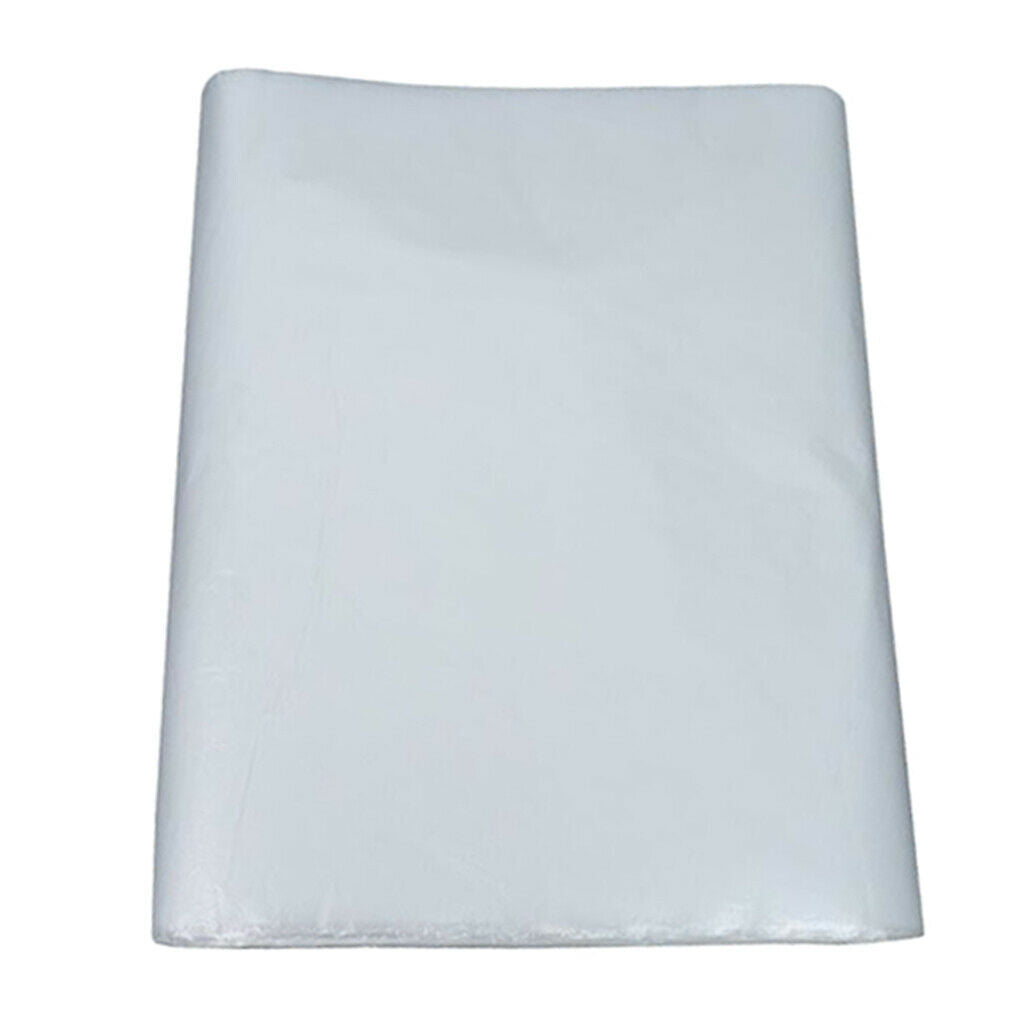 50Pcs Disposable Hair Cutting Cape Clear Hair Salon Gown Capes + Clips