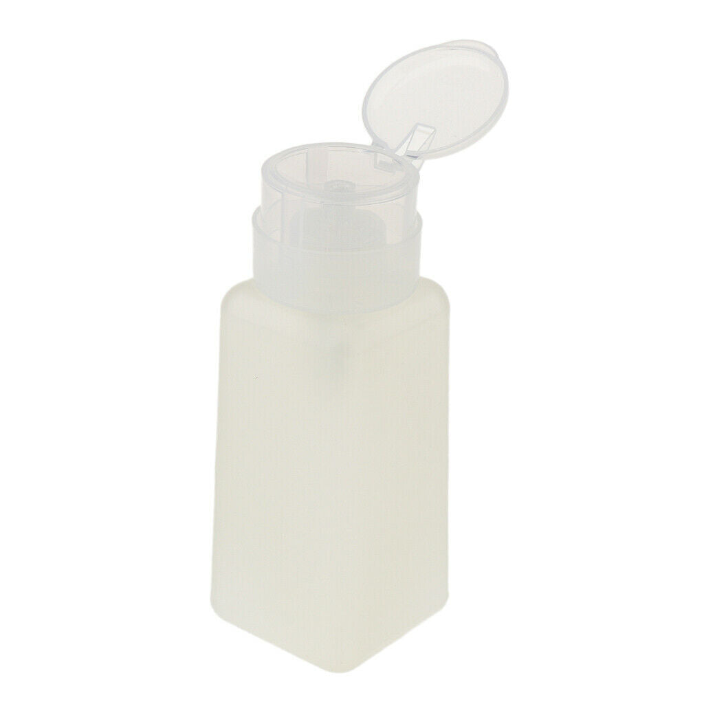 250ml Nail Art Tips Empty Dispenser Nail Remover Pump Bottle Clear Pump Head