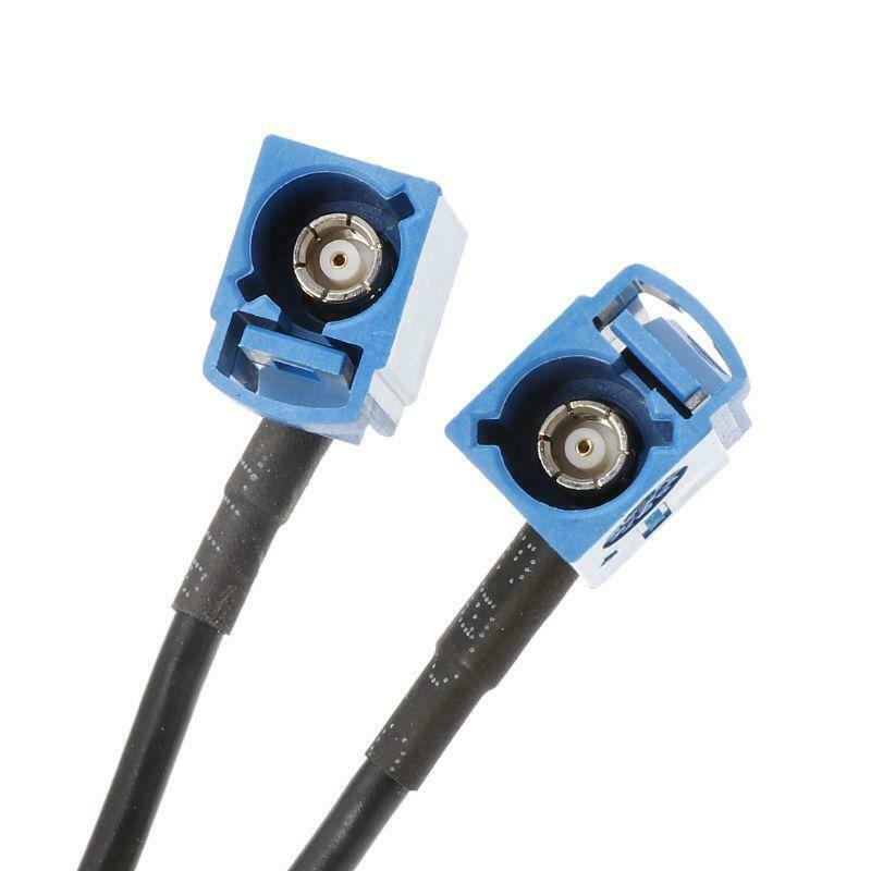 Fakra C Male Plug To 2 x Fakra C Female Jack RG174 Y Type Splitter Combined