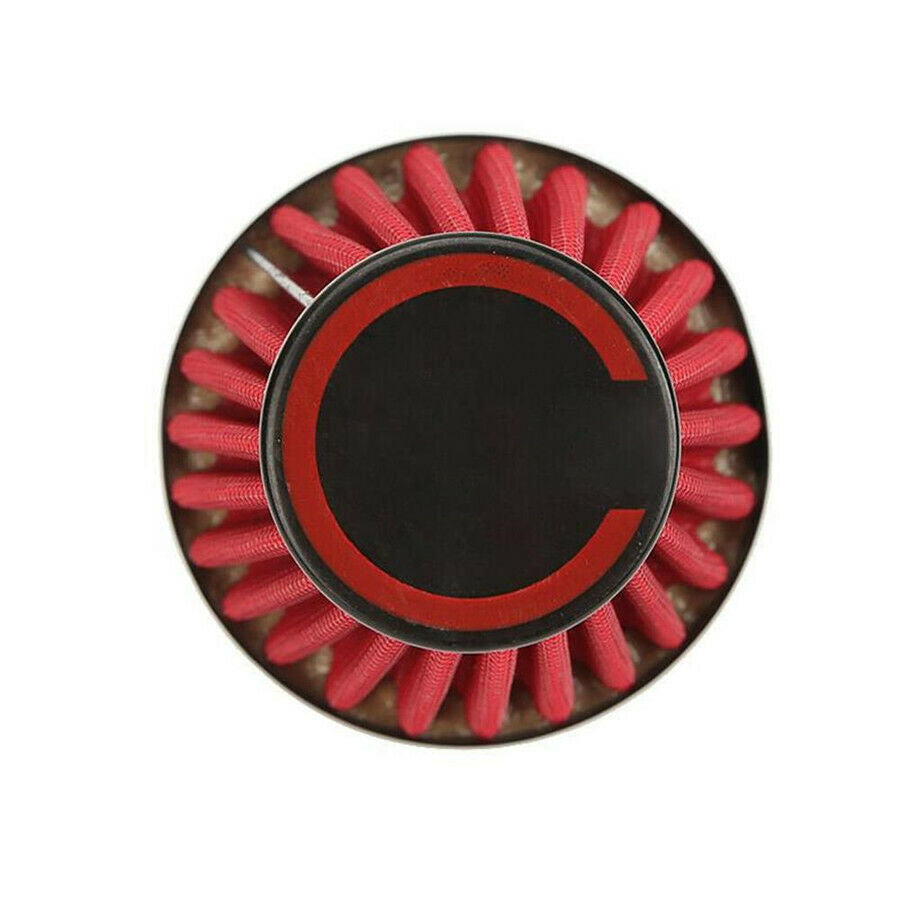 Red 42mm Air Filter Cone Style with 45 Degree Bend Inlet with Adjustable Clamp