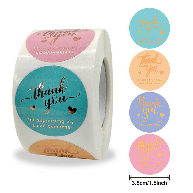 500pcs/set 1.5inch Thank You For Your Order Stickers For Wedding Label St.l8