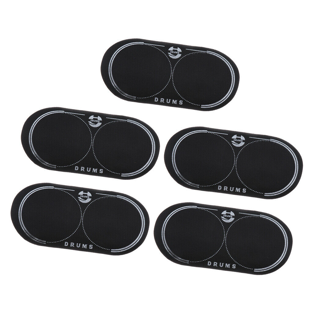 5x Double Bass Drum Patch Drumheads Accessory Percussion Protective Tool