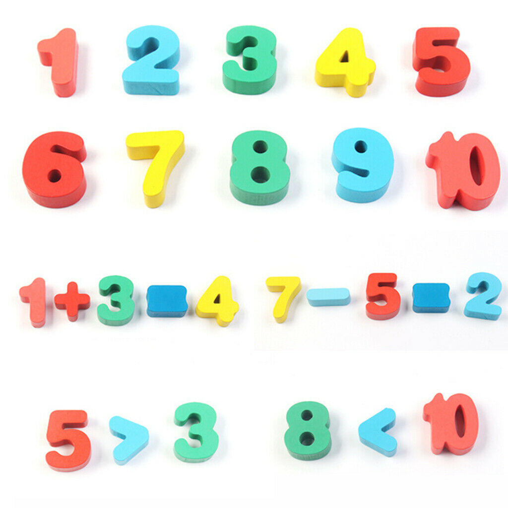 Montessori Wooden Toys For Kids Board Math Fishing Numbers Counting Sorting