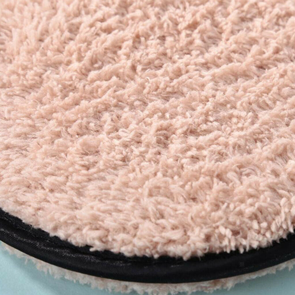 Microfiber Cloth Cotton Pads Sponge Makeup Remover Puff No pattern ( brown )