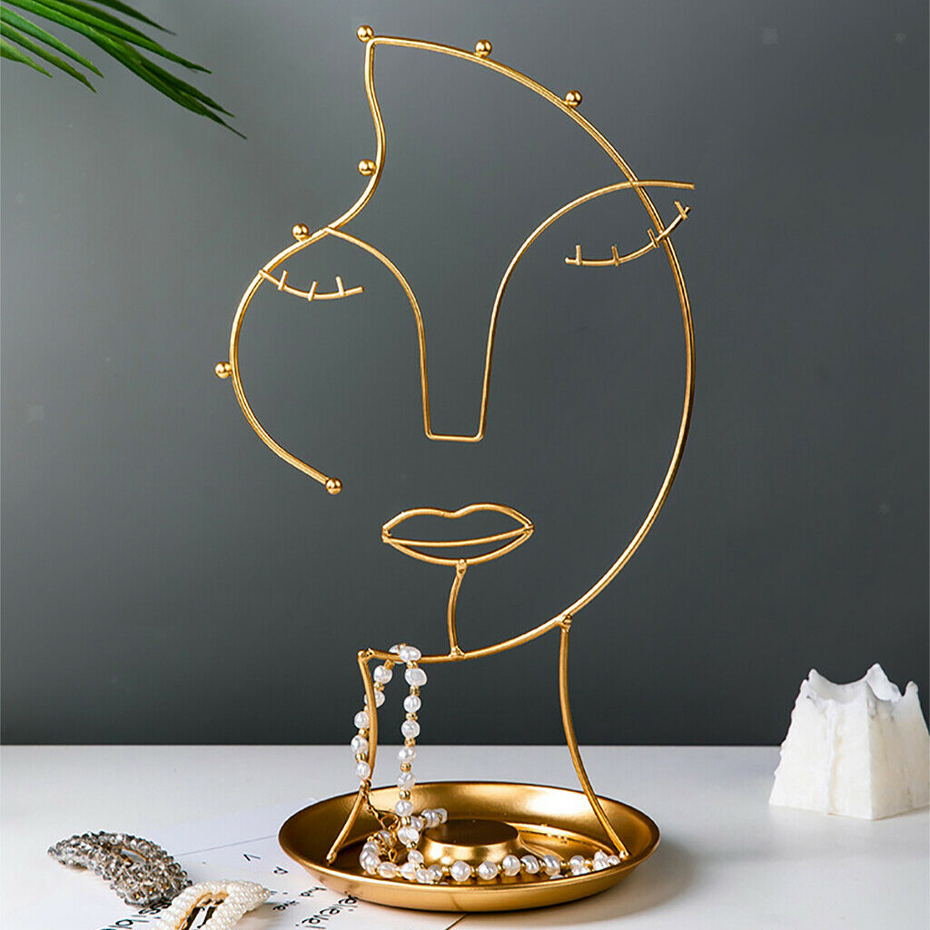 Light Luxury Jewelry Rack Metal Artistic Necklace Crafts Display Storage Decor