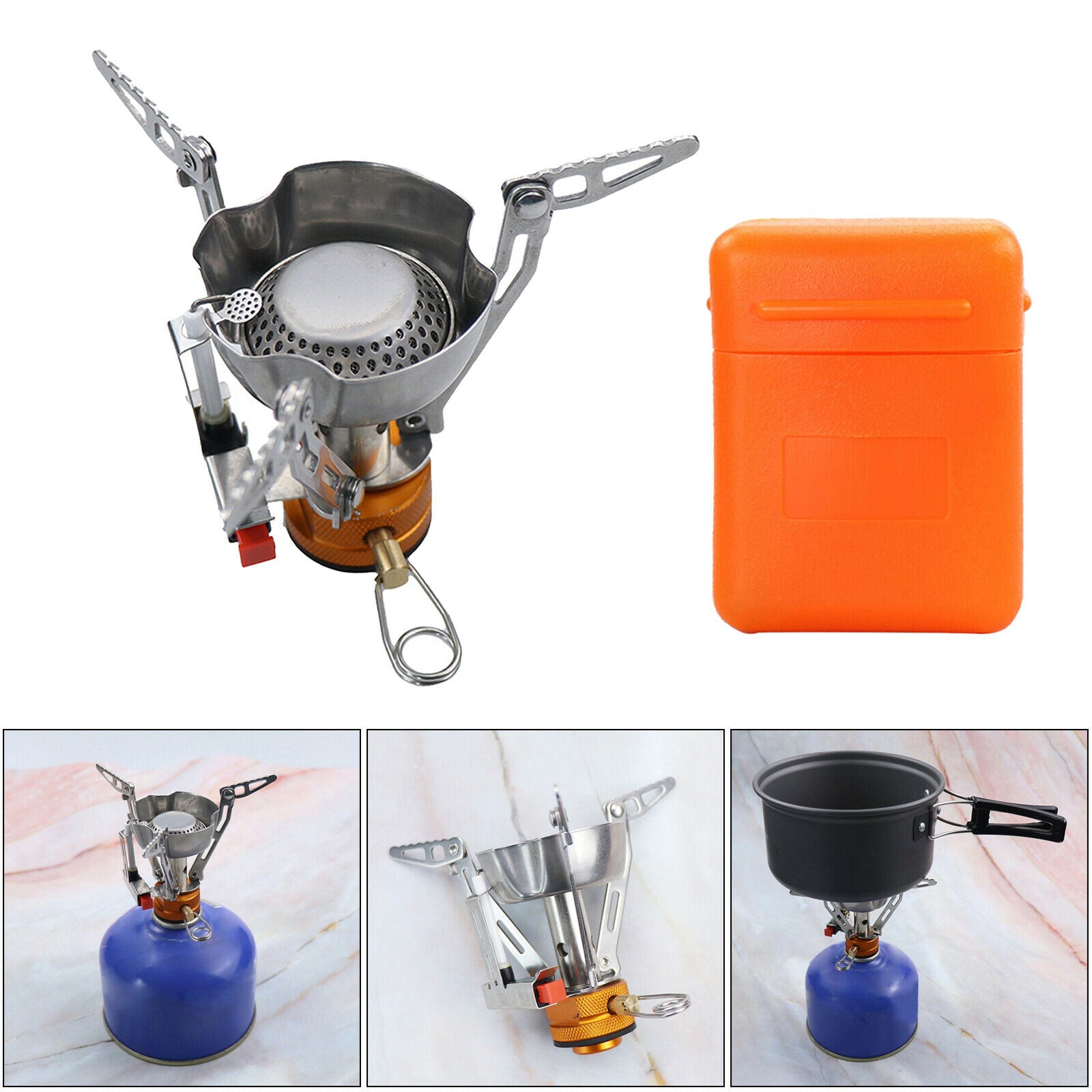 Gas Propane Stove Lightweight Camping Stove Adapter Backpacking Cook Stove