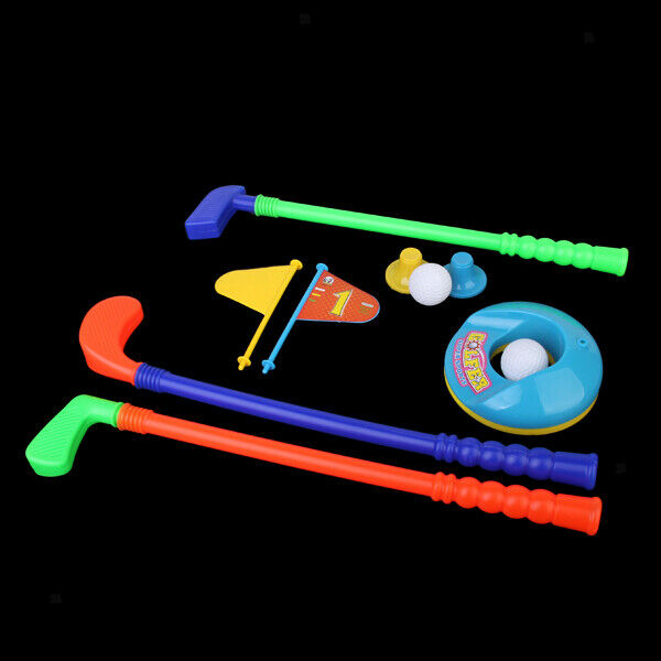 Kids Childrens Toys Plastic Golf Set Golf Clubs Balls Indoor Outdoor Garden Fun