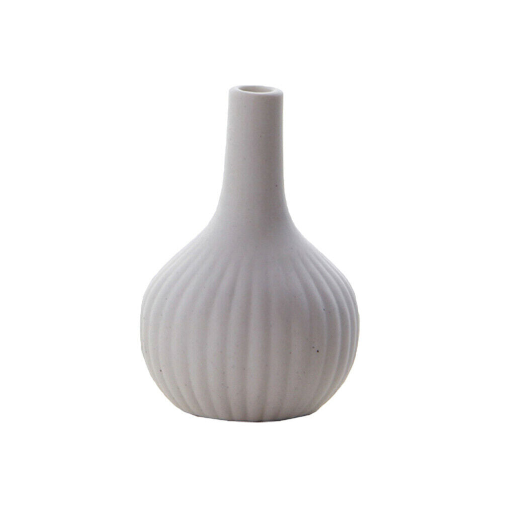 White Ceramic Flower Vase Home Decor Cabinet Coffee Table Decor, Long Neck