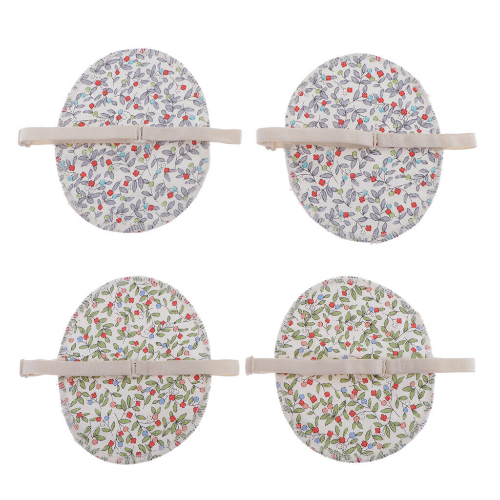 4Pcs Washable Breathable Underarm Armpit Sweat Pads Guards Straps Women