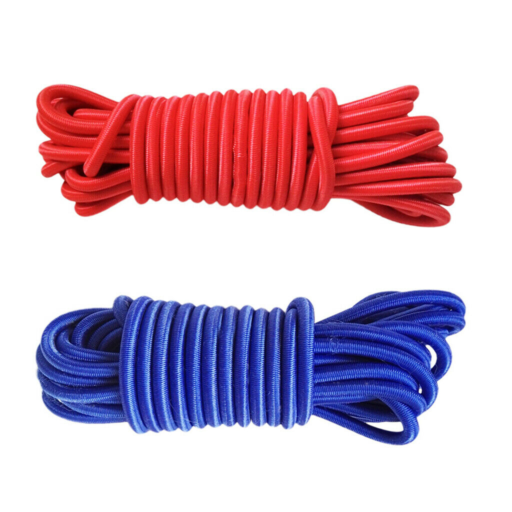 2pcs Bungee Cord Elastic Shock Cord Rope for Bungee Straps, Hammocks, Tie Downs,