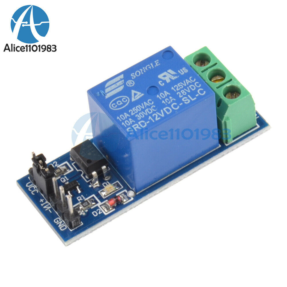 10PCS 12V 1-Channel Relay One Module Optocouple Board Shield For PIC AVR Arduino