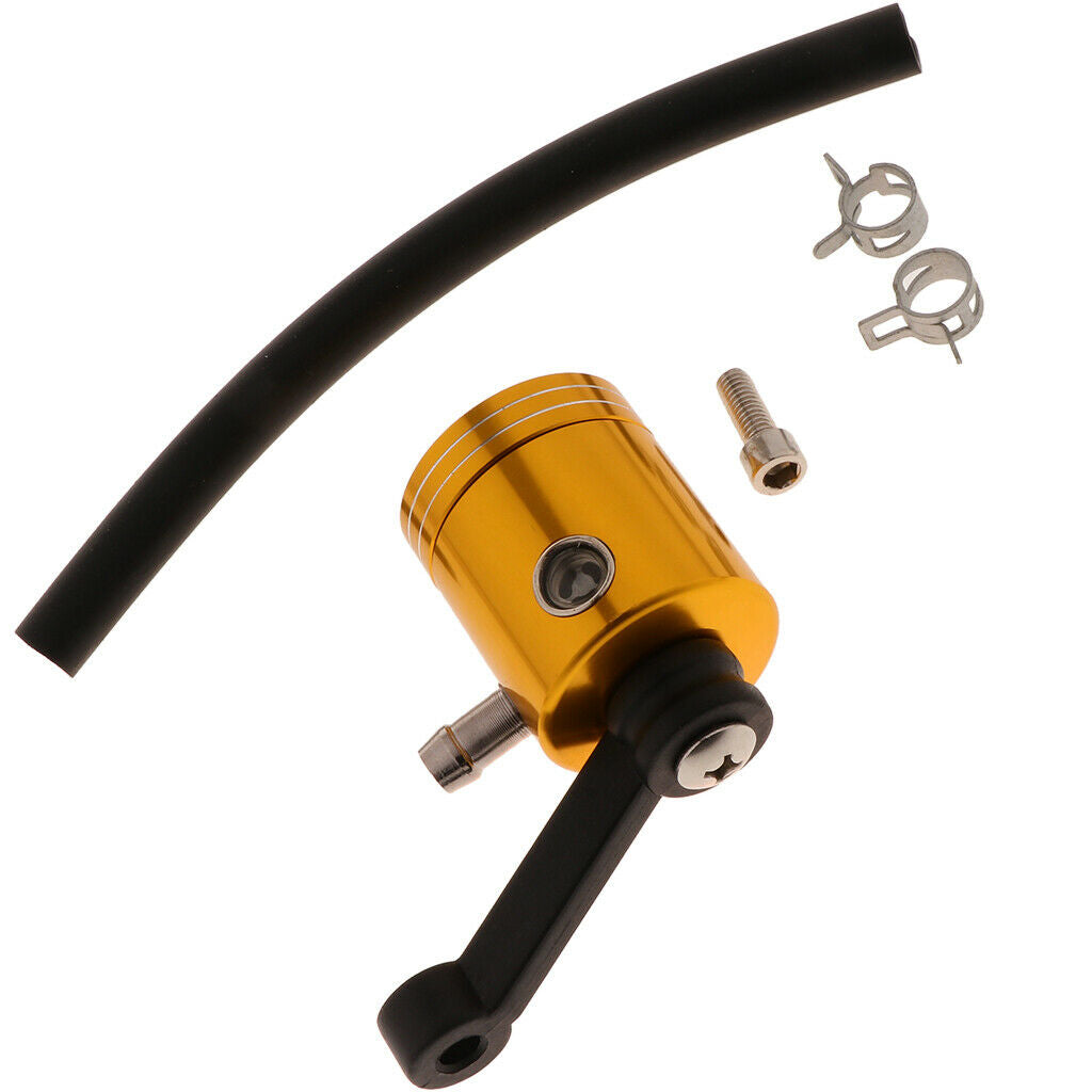 Golden Motorcycle Brake Oil Cup Fluid Tank Reservoir for Yamaha MT07 MT09