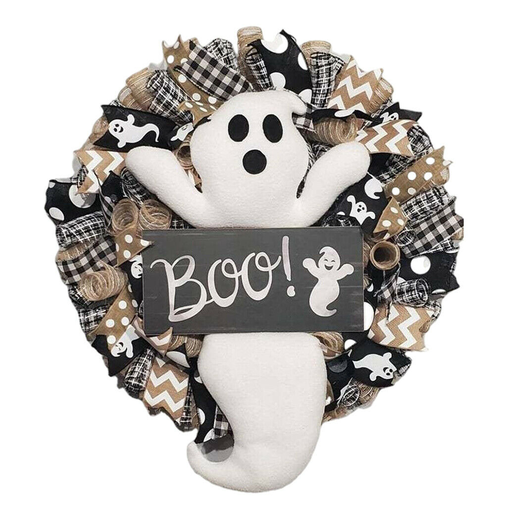 Lively Spooky Wreath Decors Halloween Front Door Garlands Decorations Gifts