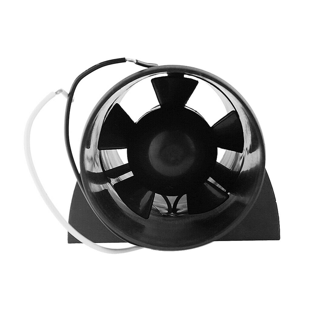 Black 12V Electric in Line Bilge Air Blower 145CFM 3" Outlet Hose for Boat Kayak