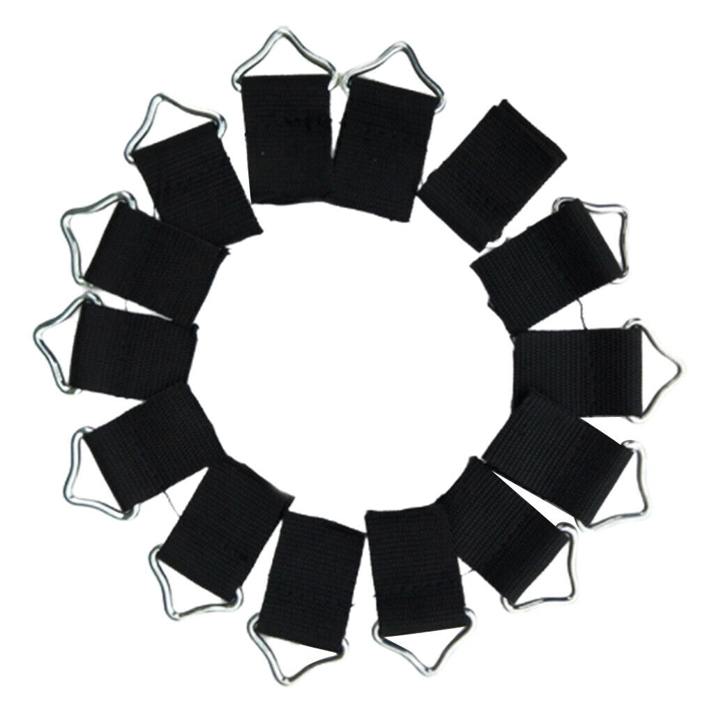 10x Steel Triangle V Rings Buckle Loop Ring V-rings for Trampoline Mat Fix Bags