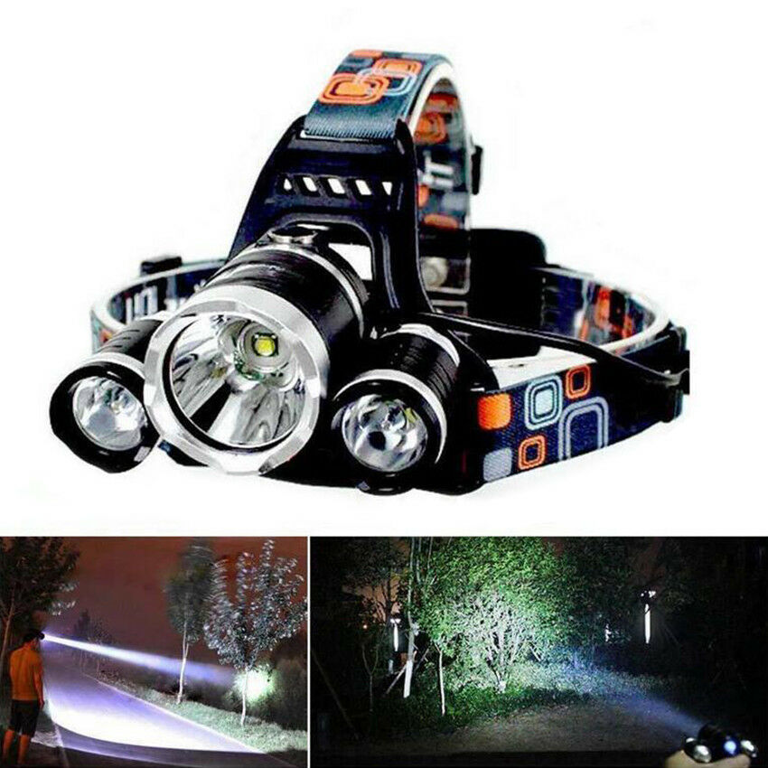3000Lm LED Headlamp Rechargeable Head Light Flashlight Torch Lamp  Head Light