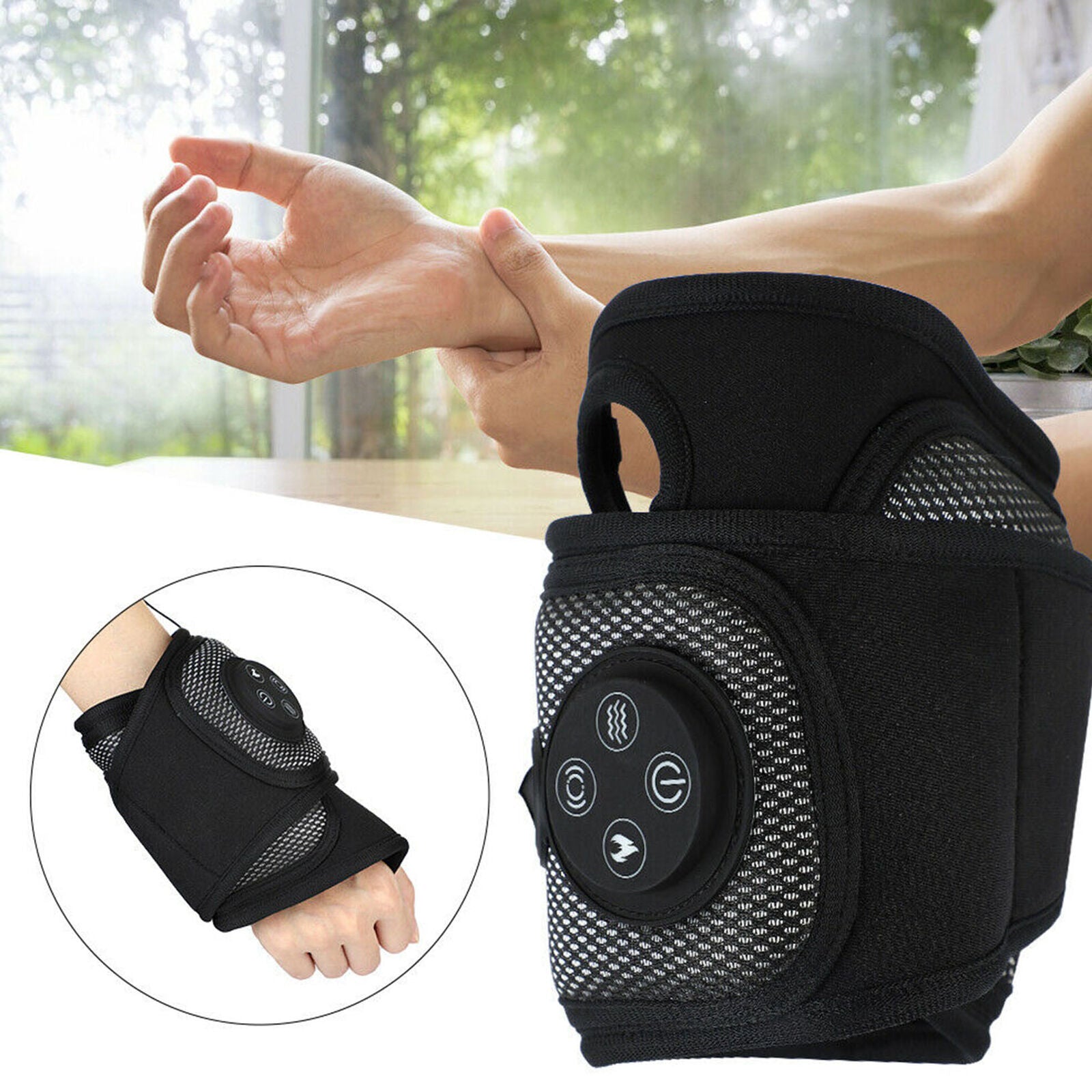 Electric Hand Massager Palm Finger Massage Heating Air Compression Massager