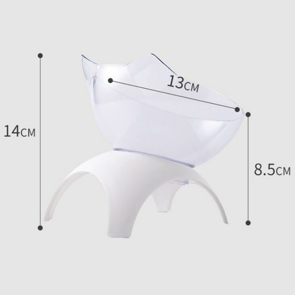4x Round Cat Dogs Elevated Bowls Raised Feeder For Small Pet Teddy Rabbits
