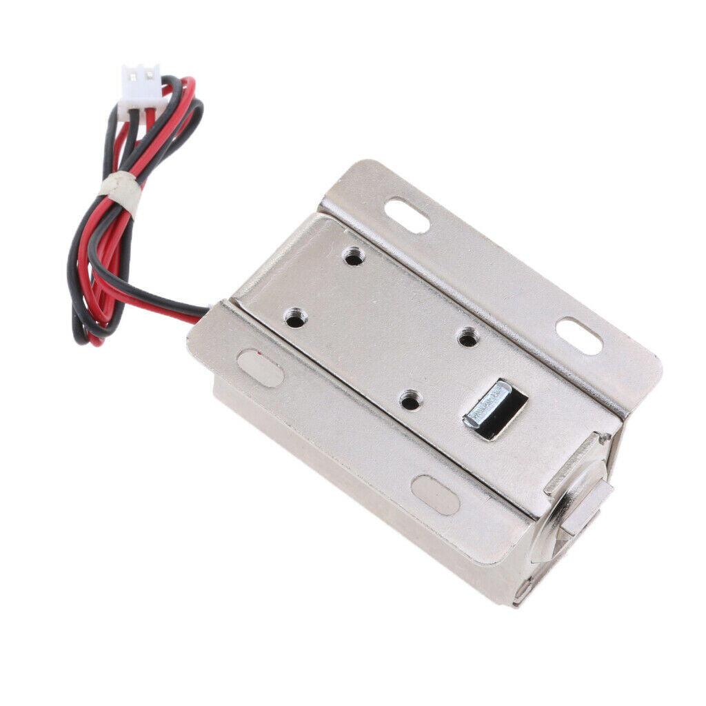 12V 0.4A Mini Electric Magnetic Lock Door Access Control Cabinet Locker Sliver