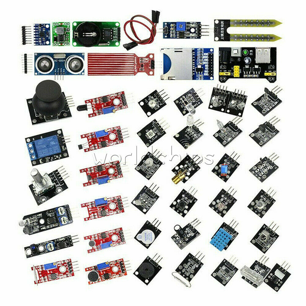45 in 1 Sensor Starter Kit Modules for Arduino Upgrade 37 in 1 Sensor DIY Set