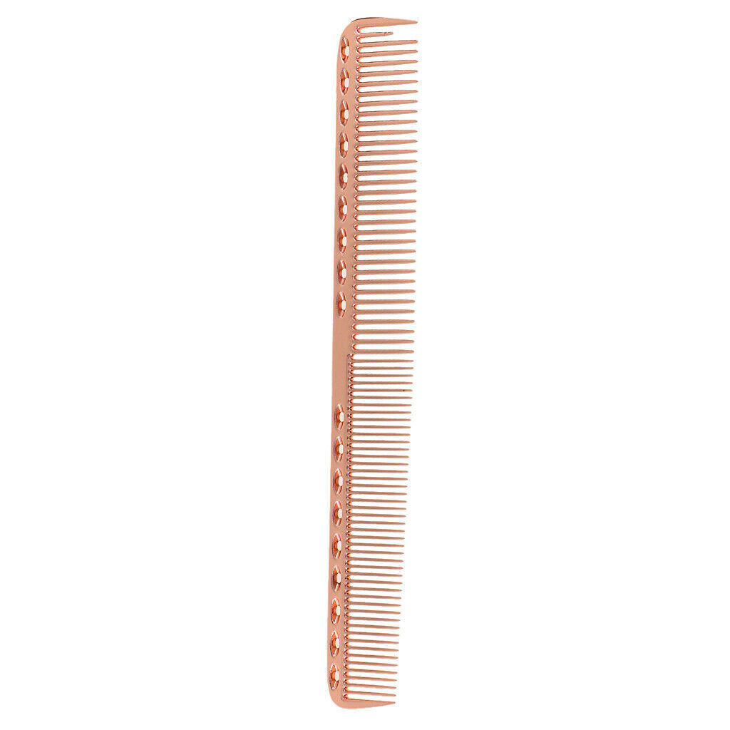 5pcs Aluminum Hairdressing Comb Professional Barbers Hair Cutting Styling Combs