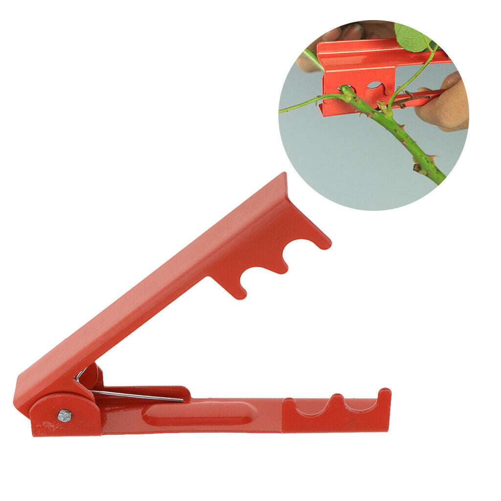 Red Metal Rose Thorn Leaf Stripper Remove Tool for Floral Arrangement DIY