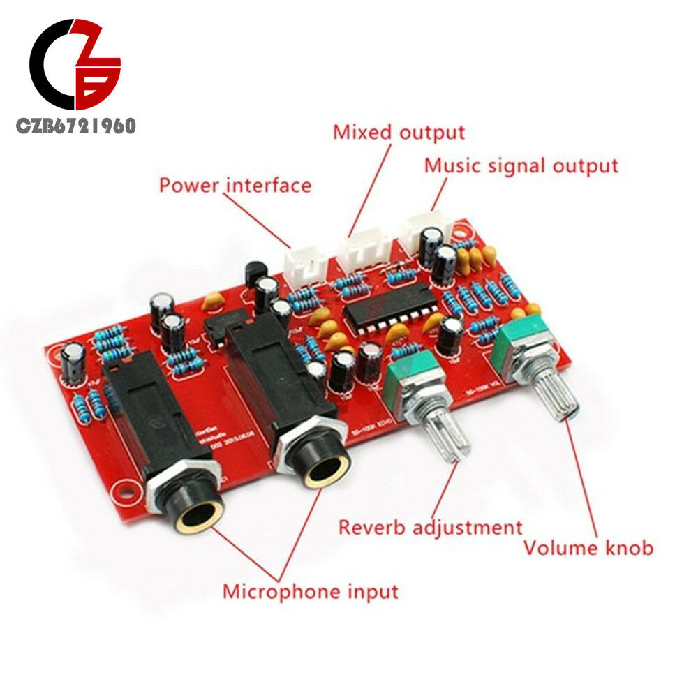 PT2399 NE5532 Digital Microphone Amplifier Board Karaoke Reverberator DIY Kit