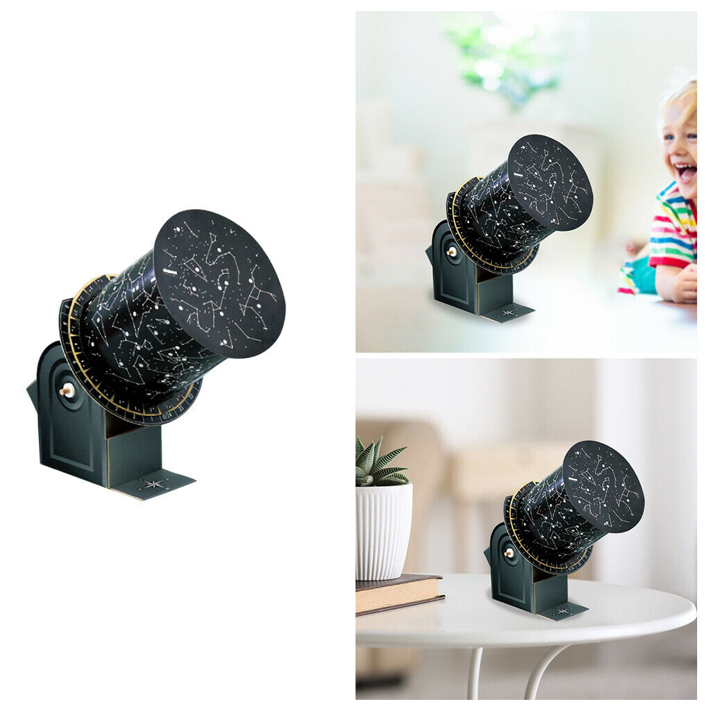 Paper Constellation Projector Science Exploration Kids Educational Toys Black