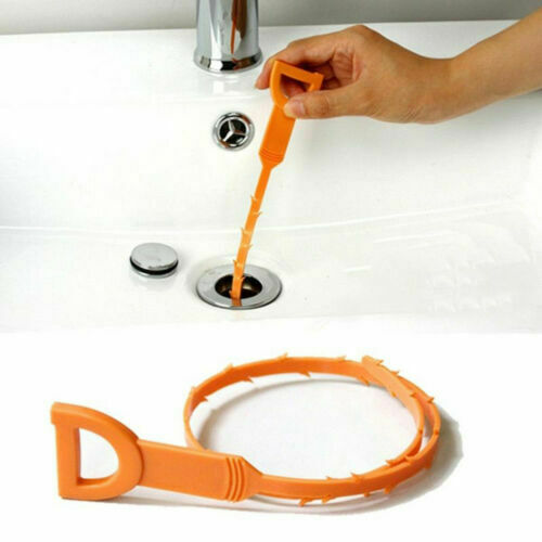 Reusable Drain Unblocker Cleaning Tool Sink Hair Remover Cleaner Stick Kitchen