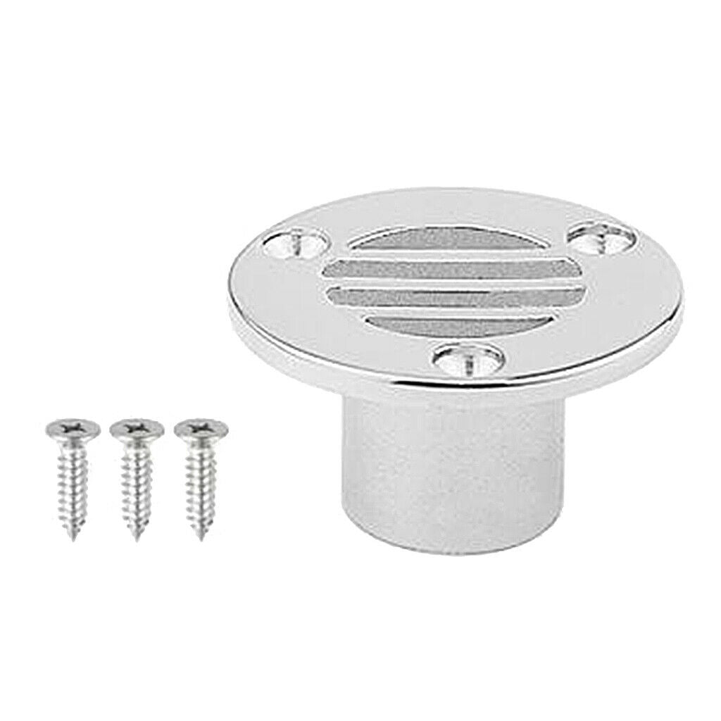 Deck Floor Drain Marine Grade 316 Stainless Steel Boat Ship Yacht 7/8''
