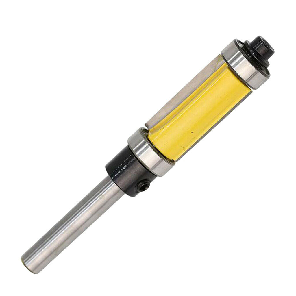 2pcs 1/4 '' Bearing Top And Bottom Bearing Flush Trim Router Bit