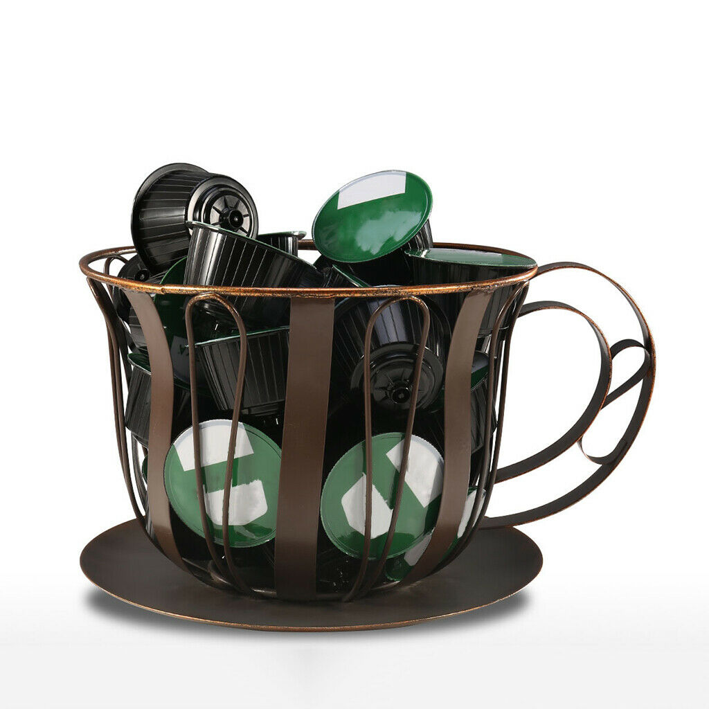 Coffee Pod Holder Coffe Capsule Storage Basket Fruit Organizer Kitchen