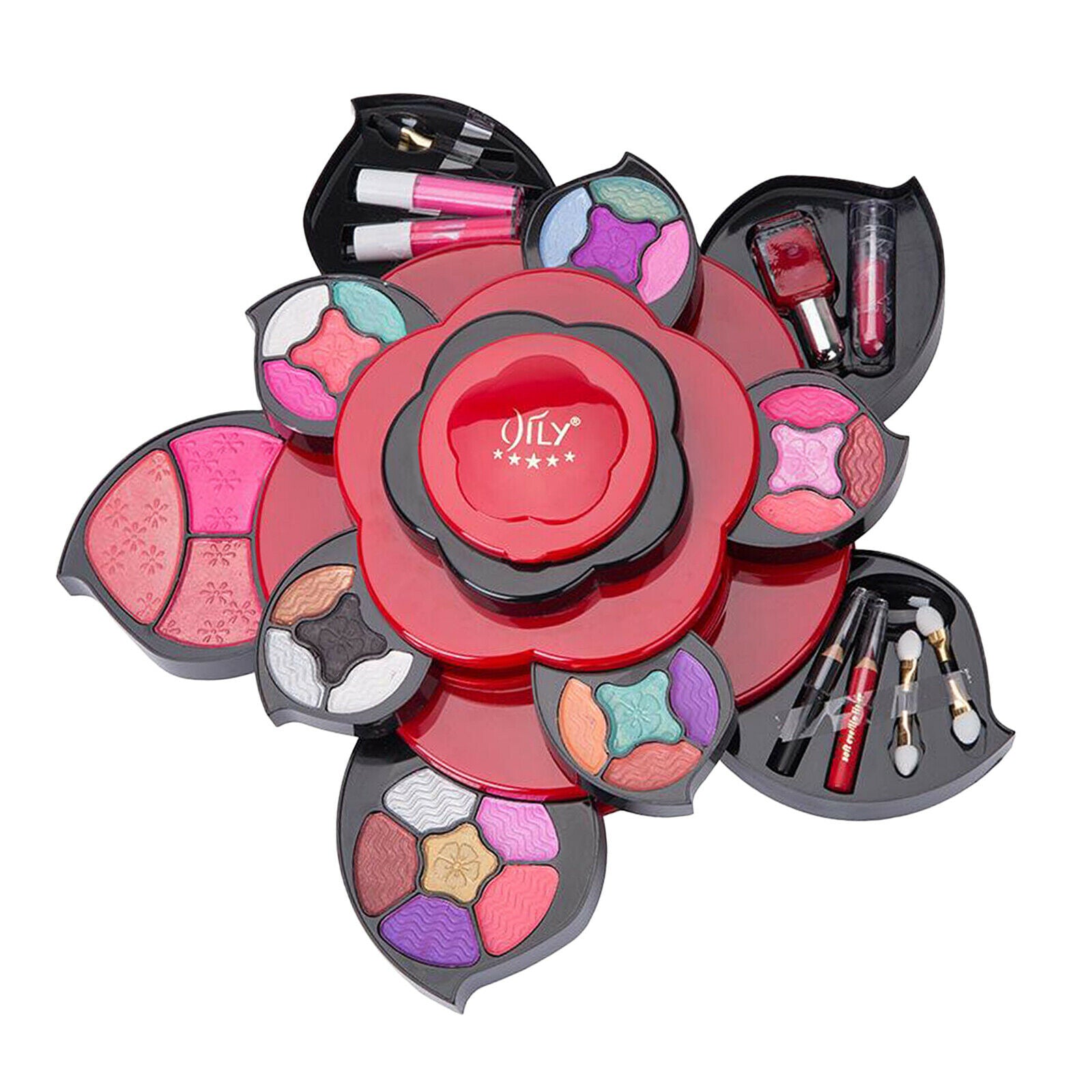 Makeup Kits for Teens Flower Make Up Pallete for Girl Women 3 Tiers Holiday