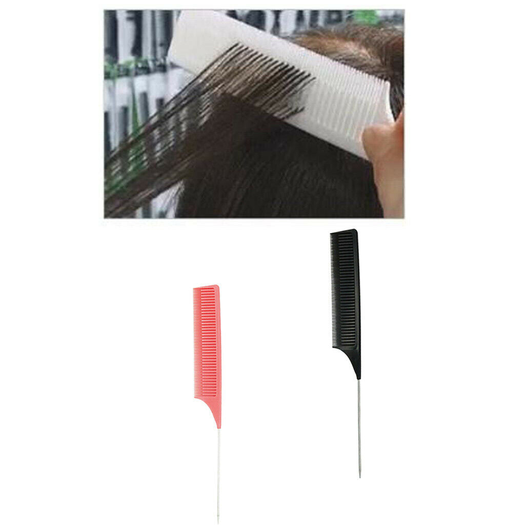 2Pcs ABS Weave Highlighting Foiling Hair Comb Styling Dyeing Coloring Combs