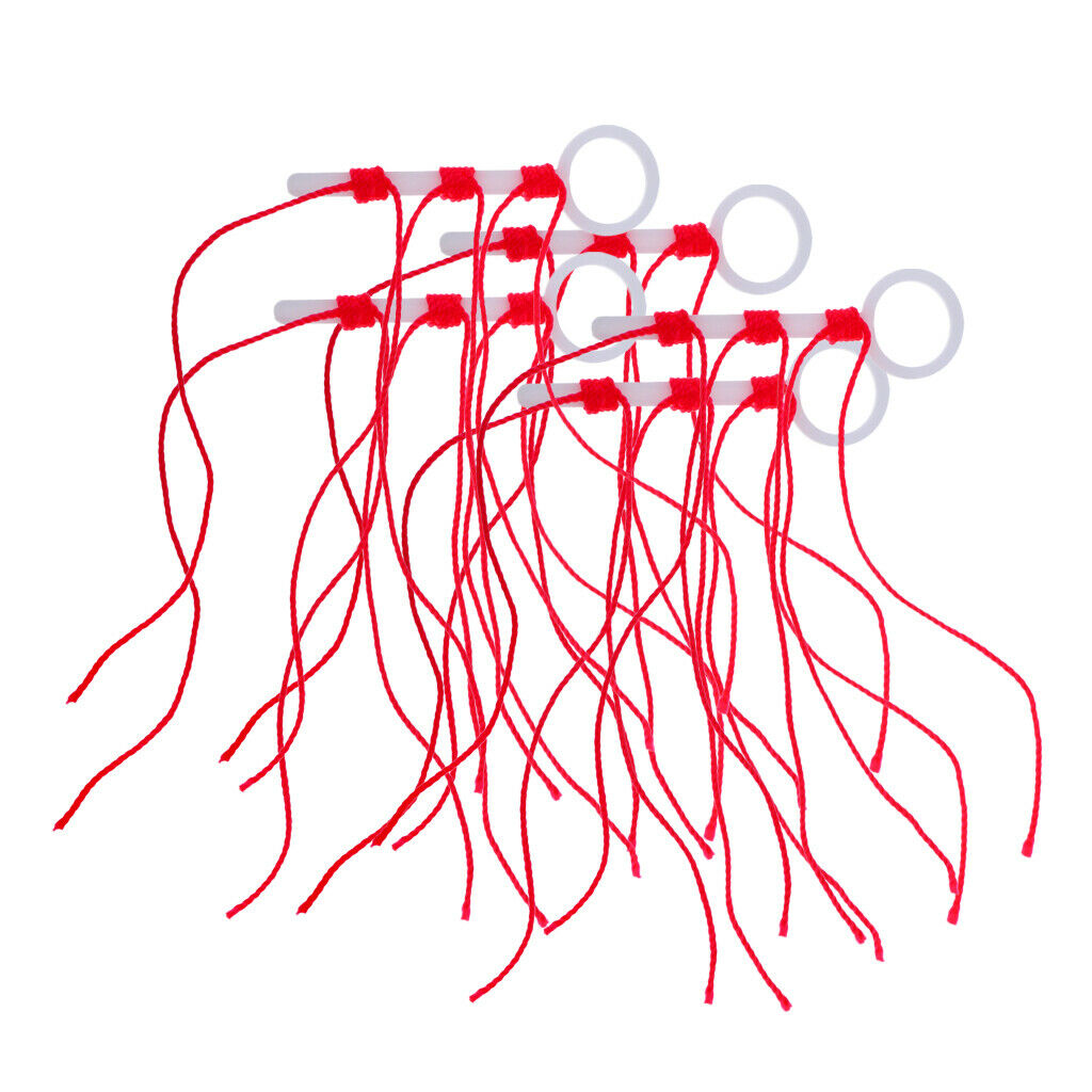 6pcs Bobber Stop Knots Strong Diplonema Braided String Rope Fishing Tackle -
