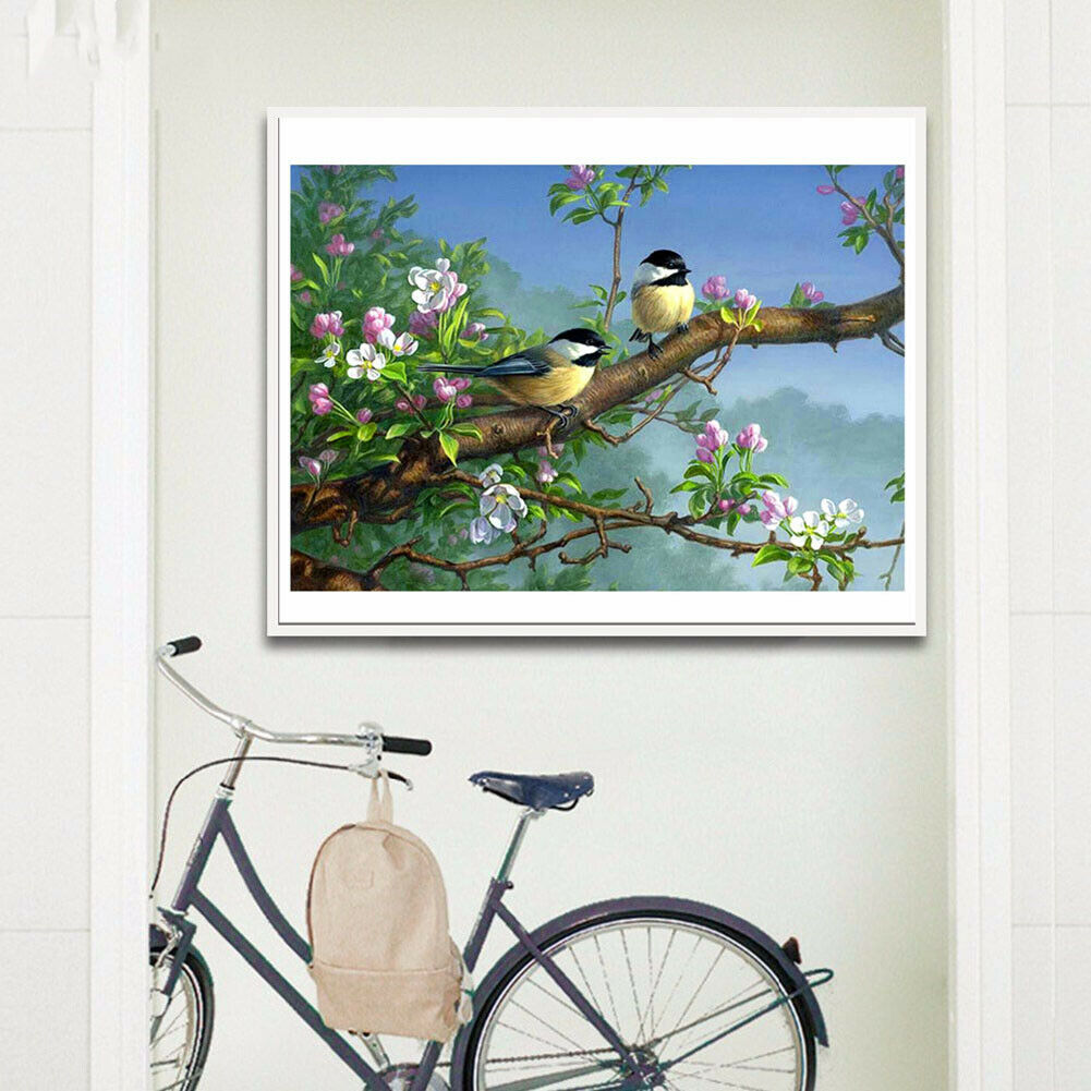 Magpie DIY Full Drill Round Diamond Painting Embroidery Kits Cross Stitch @