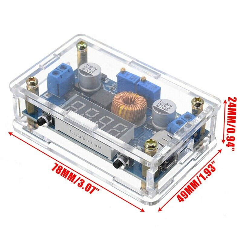 2X(DC-DC Converter Adjustable 5-36V 5A Voltage Controller  Converter ModuleI5E2)
