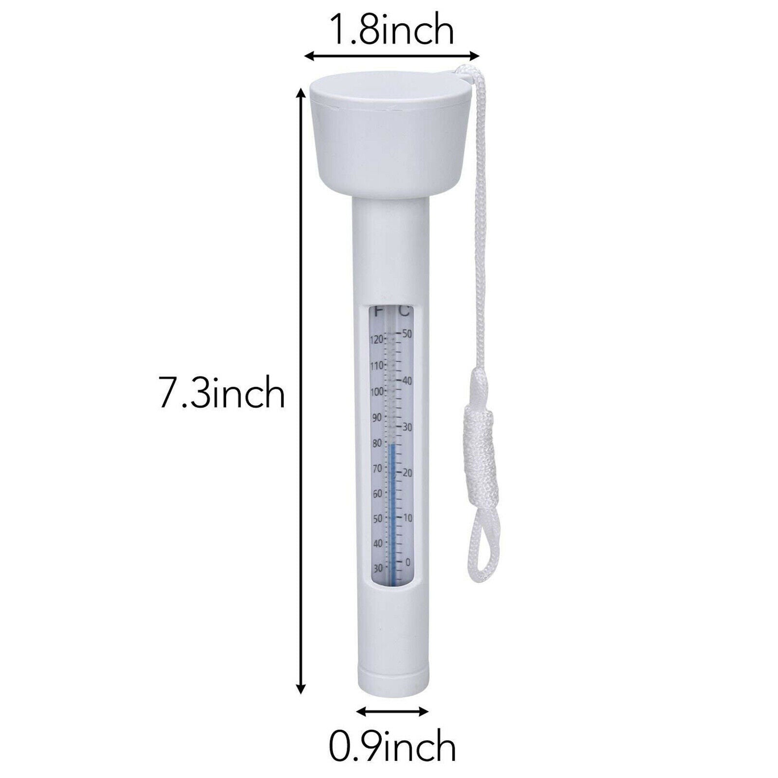 Water Floating Pool Thermometer with String Indoor Bath Baby Water Test