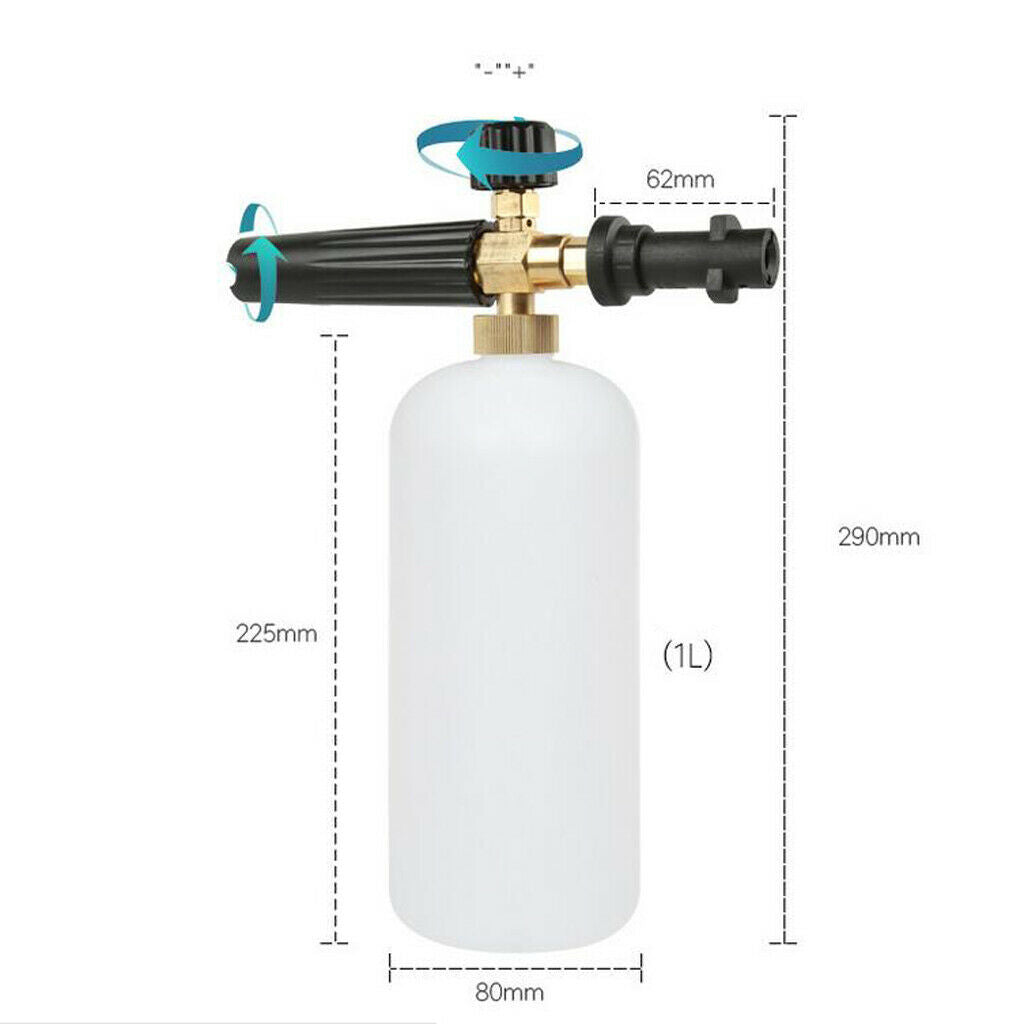 Foam Lance Car Pressure Washer Snow Soap Bottle  1L For Karcher K2 - K3