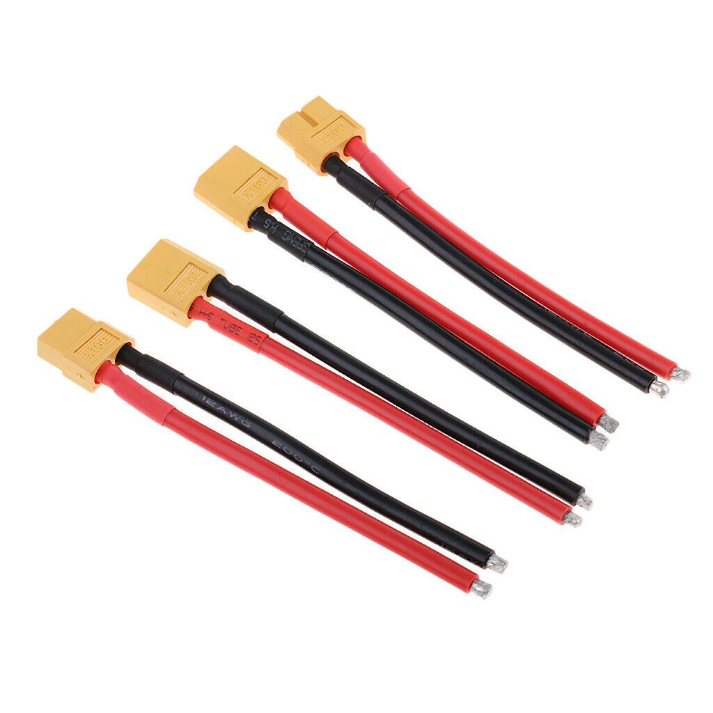 2 Pairs XT60 Plug Charger Line Cable Wire Harness for RC Models