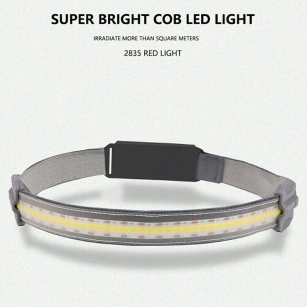 Hi-Beam Work Light 3 Mode COB+LED Headlamp Headlight Torch Flashlight