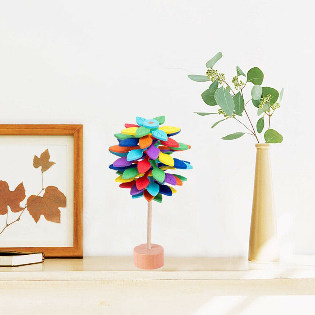 Wooden Rotating Spiral Lollipop Stress Relief Special Needs Sensory Toys