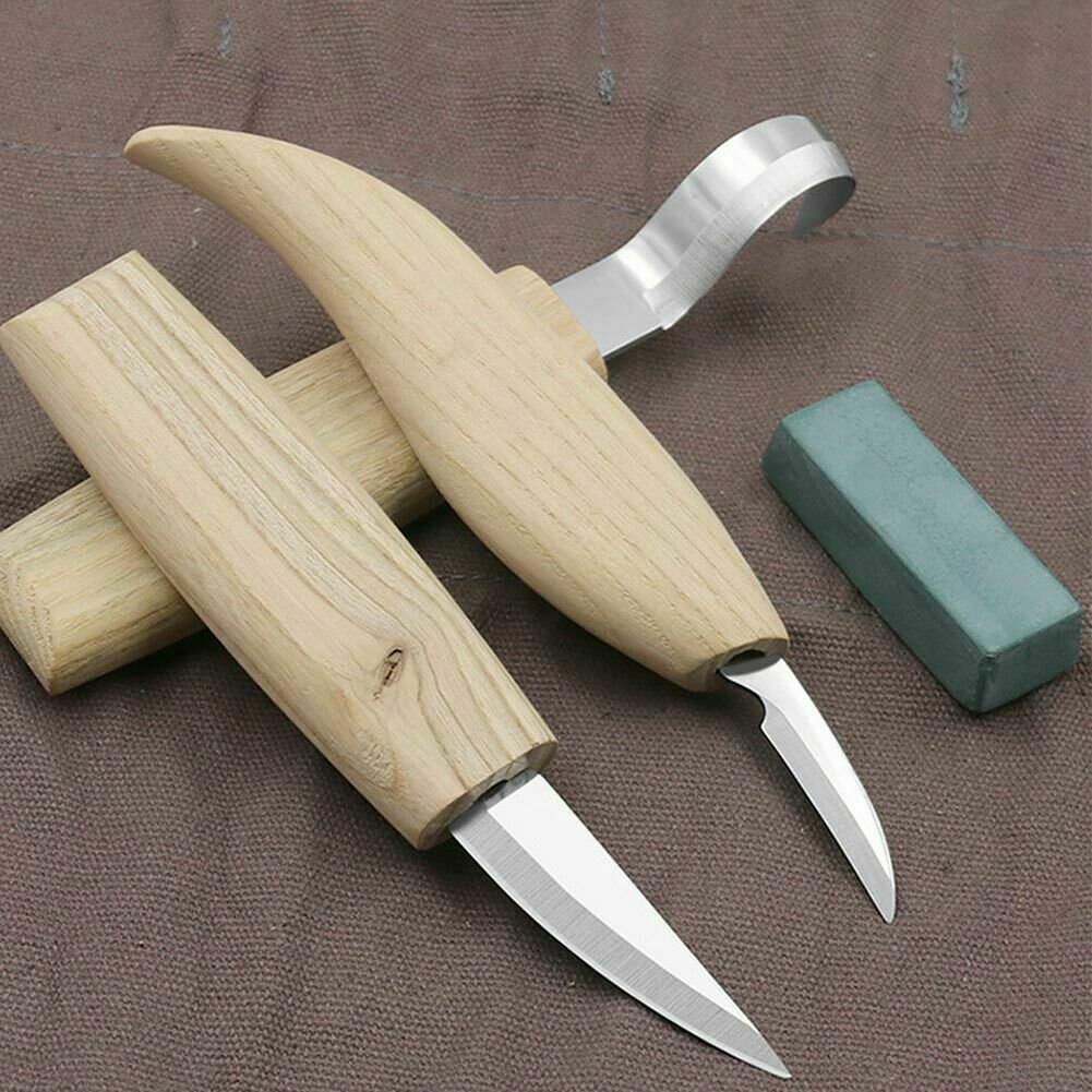 Woodworking Tools Spoon Kit Whittling Carpenter Tools Wood Carving Knives Set